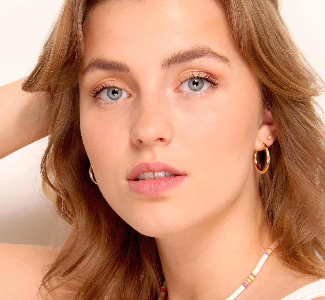 FANCH 6 Paar Ohrringe Set - 14K Vergoldet & Hypoallergen