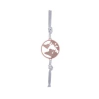 Armband One World in rosé