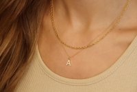 Letter Necklace CZ