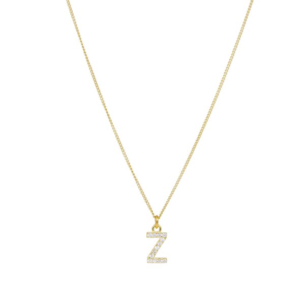 Letter Necklace CZ