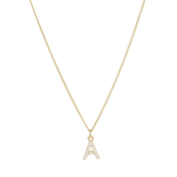 Letter Necklace CZ